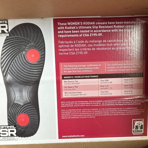 Kodiak Steel Toes Ortholite Loafers, Size 7 - Picture 10 of 10